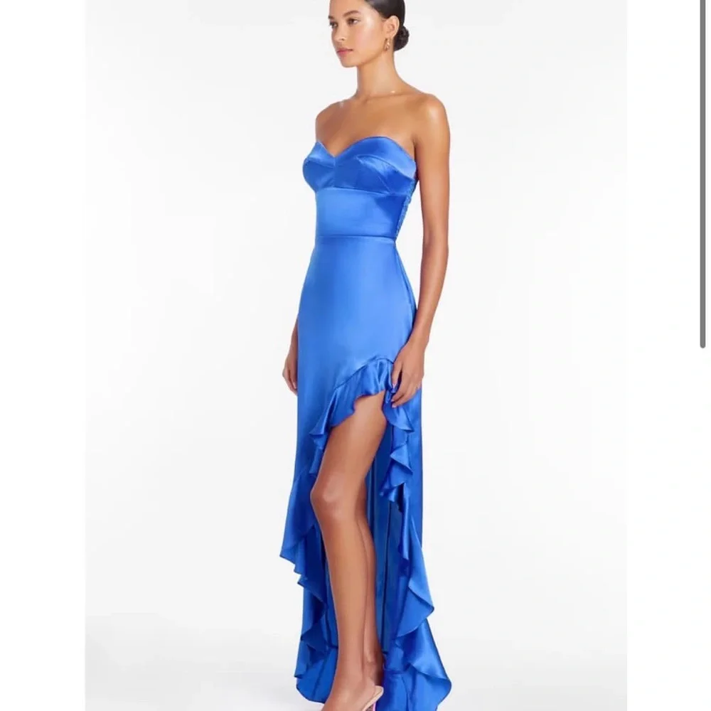 Amanda Uprichard Strapless Royal Blue Dress - Picture 2 of 5